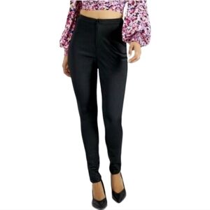 BAR lll Shiny Black Pointe Pants Size S Leggings Jeggings